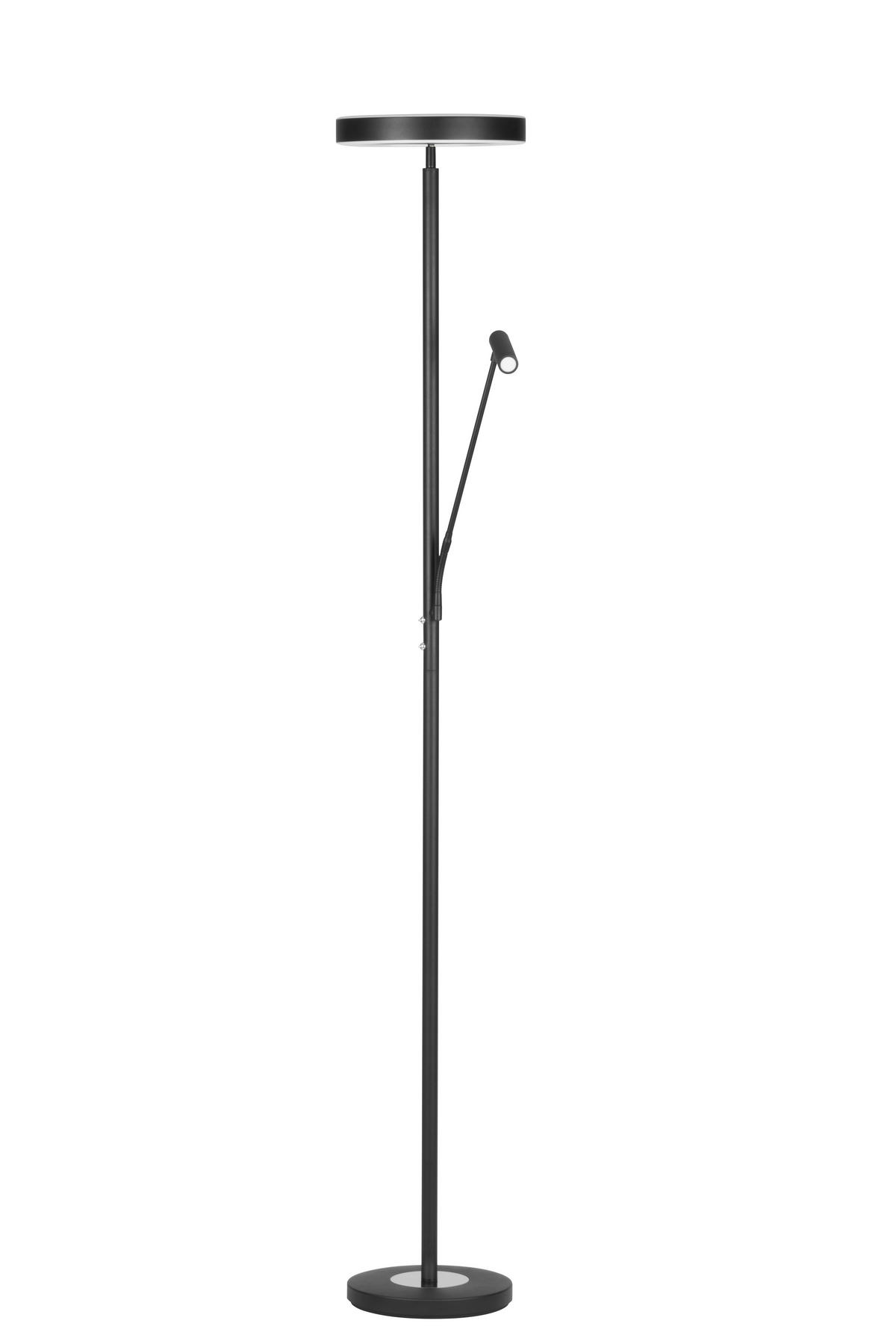 LED-DECKENFLUTER 28/180 cm    - Schwarz/Weiß, Design, Kunststoff/Metall (28/180cm) - Novel