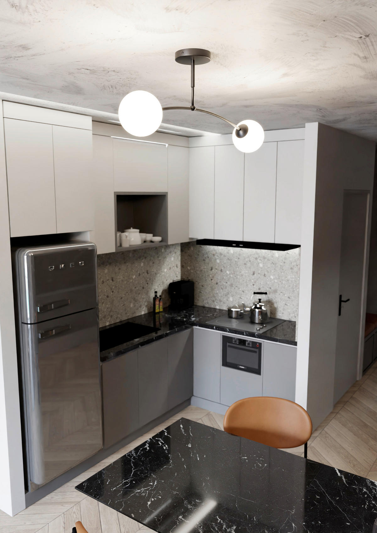 DECKENLEUCHTE 60/14/20 cm  - Schwarz, KONVENTIONELL, Glas/Metall (60/14/20cm)