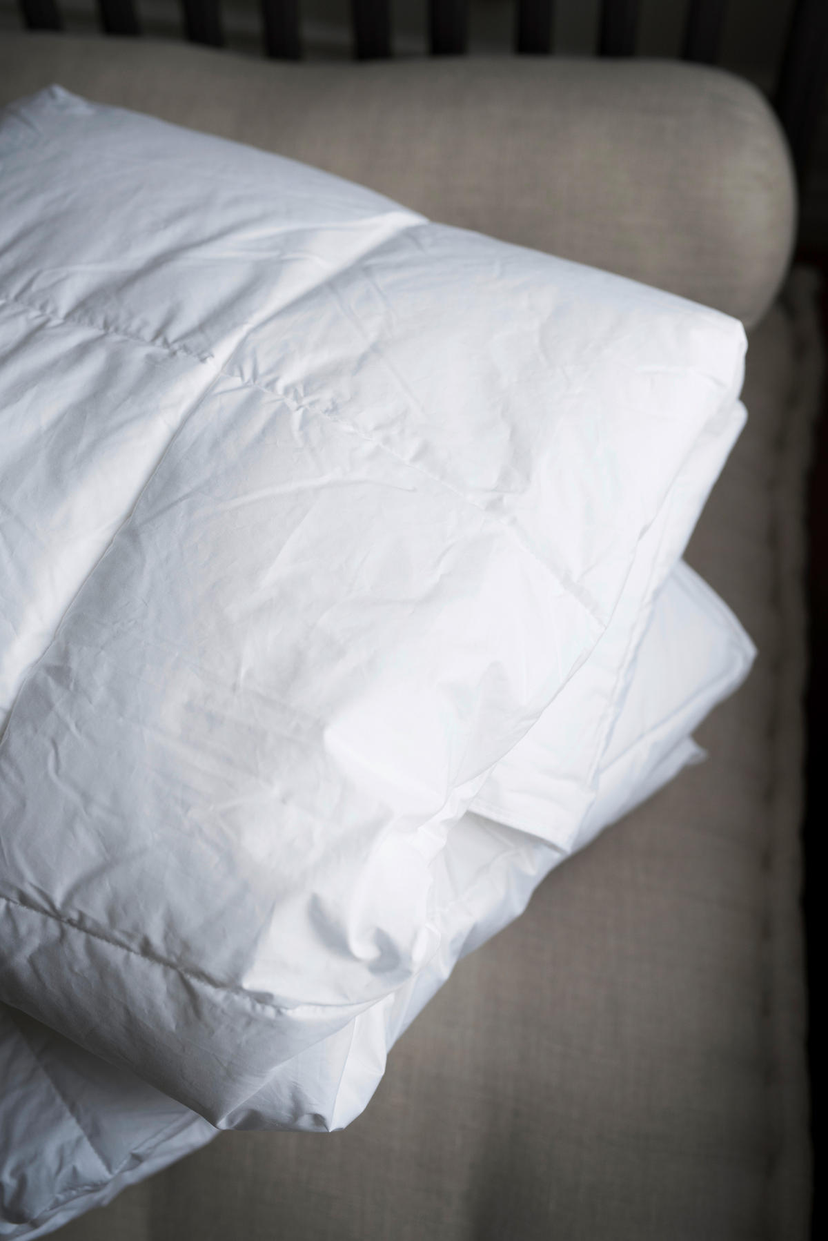 TÄCKE MED SÖMMAR 220/210 cm  - vit, Basics, textil (220/210cm)