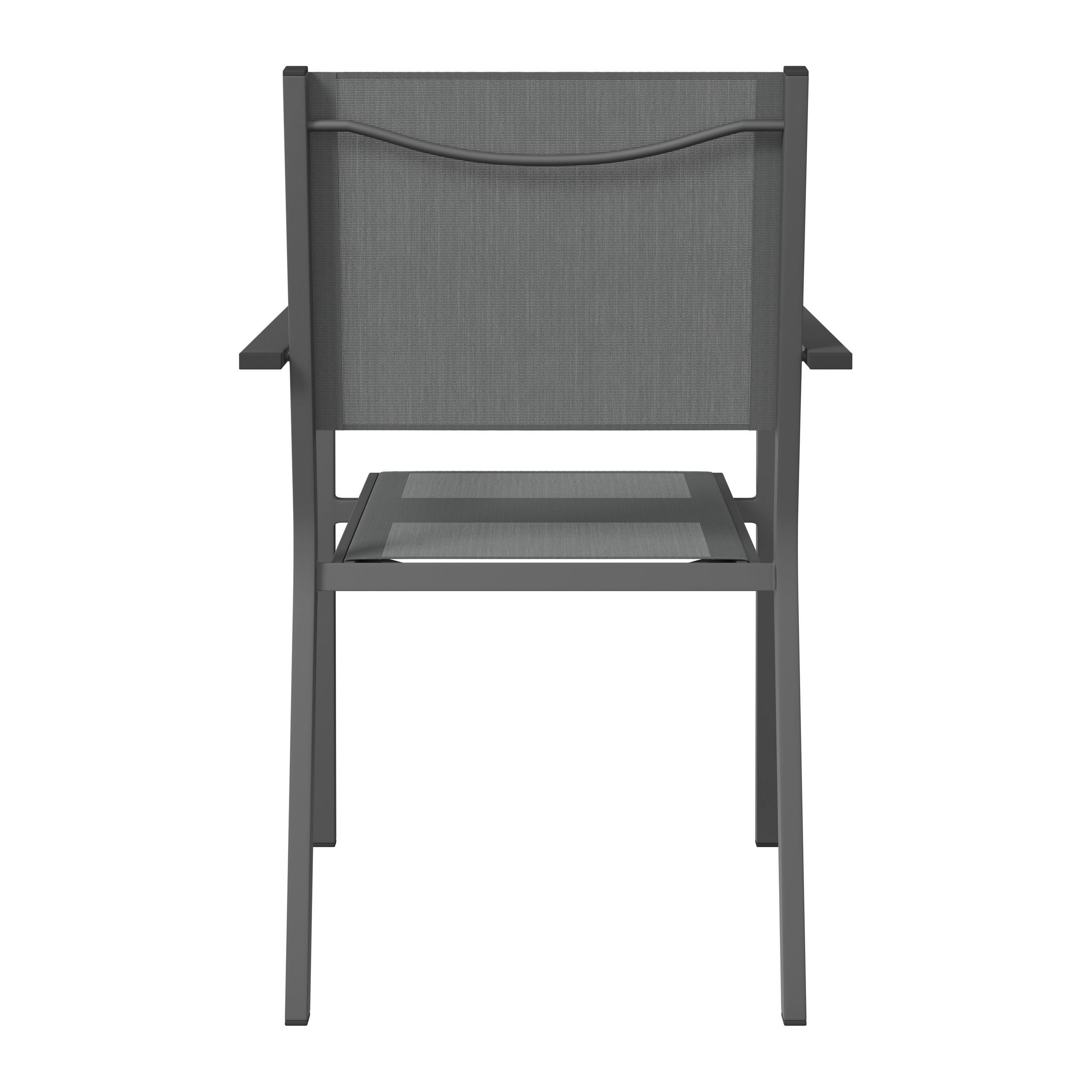 Thumbnail - Ambia Garden Stapelsessel, Anthrazit, Grau, Metall, Textil, eckig, 57x88x58 cm, stapelbar, Gartenmöbel, Gartenstühle, Ga...