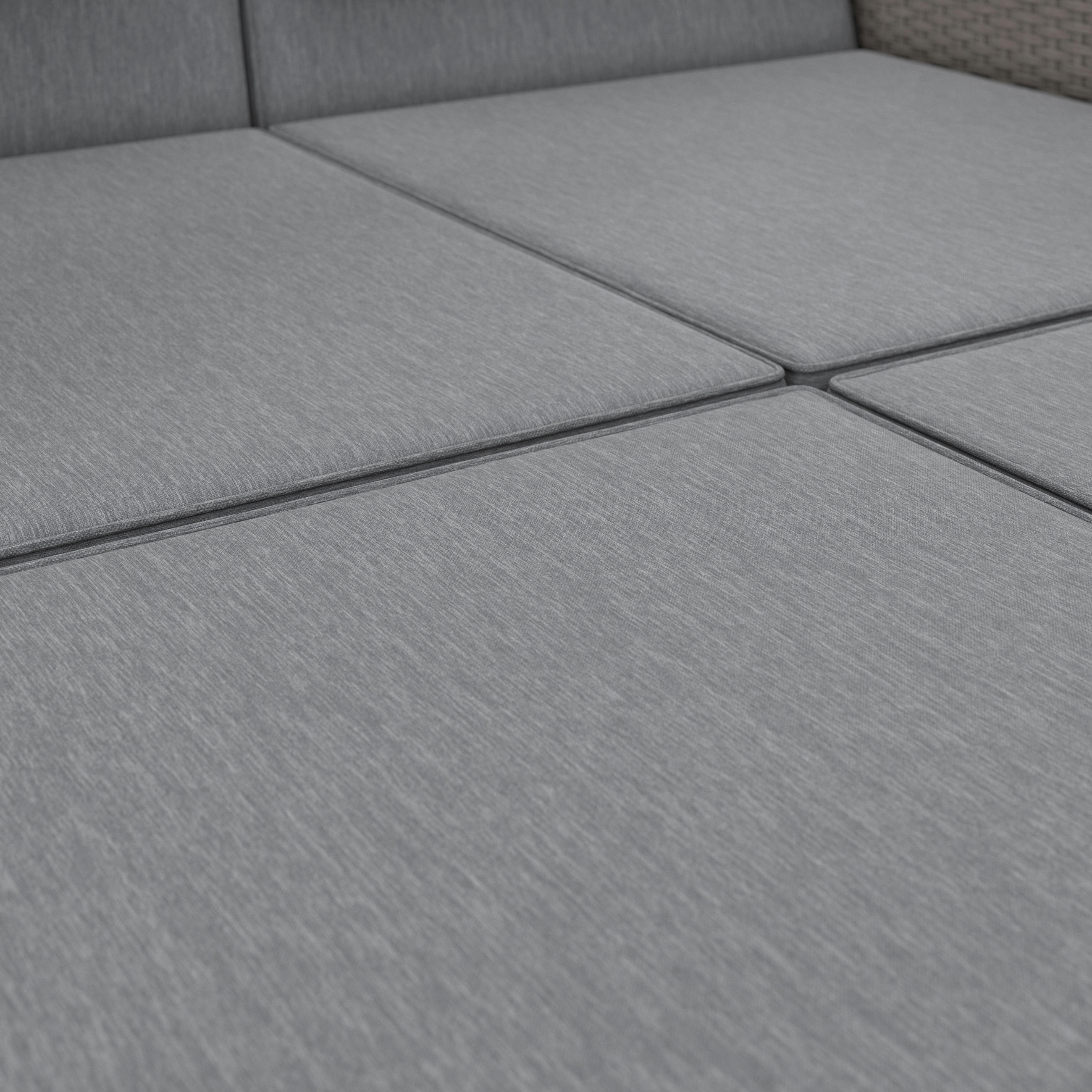 LOUNGESOFA  - Grau, MODERN, Kunststoff/Textil (126/110/95/30,5/82/64cm) - Ambia Garden