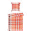 BETTWÄSCHE Satin Orange, Weiß 155/220 cm - Orange/Weiß, Design, Textil (155/220cm) - Tom Tailor