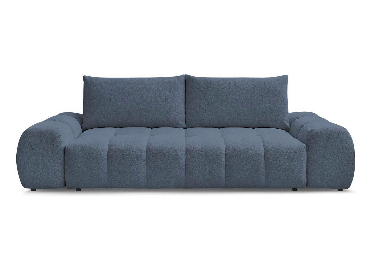 SCHLAFSOFA Flachgewebe Dunkelblau  - Schwarz/Dunkelblau, MODERN, Kunststoff/Textil (278/115/90cm)