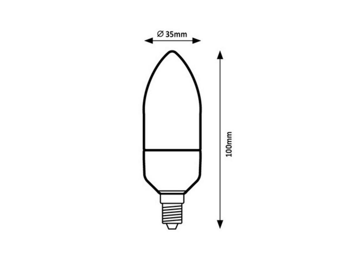 LED SIJALICA - bela, Osnovno, plastika (3.5/10cm)