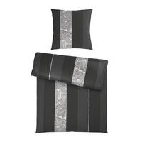 BETTWÄSCHE STRIPES DK Satin 135/200 cm  - Anthrazit, Design, Textil (135/200cm) - Dieter Knoll