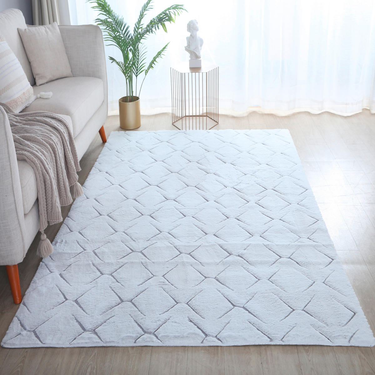 FLACHWEBETEPPICH 140/200 cm Vision Silberfarben  - Silberfarben, Basics, Textil (140/200cm) - Novel
