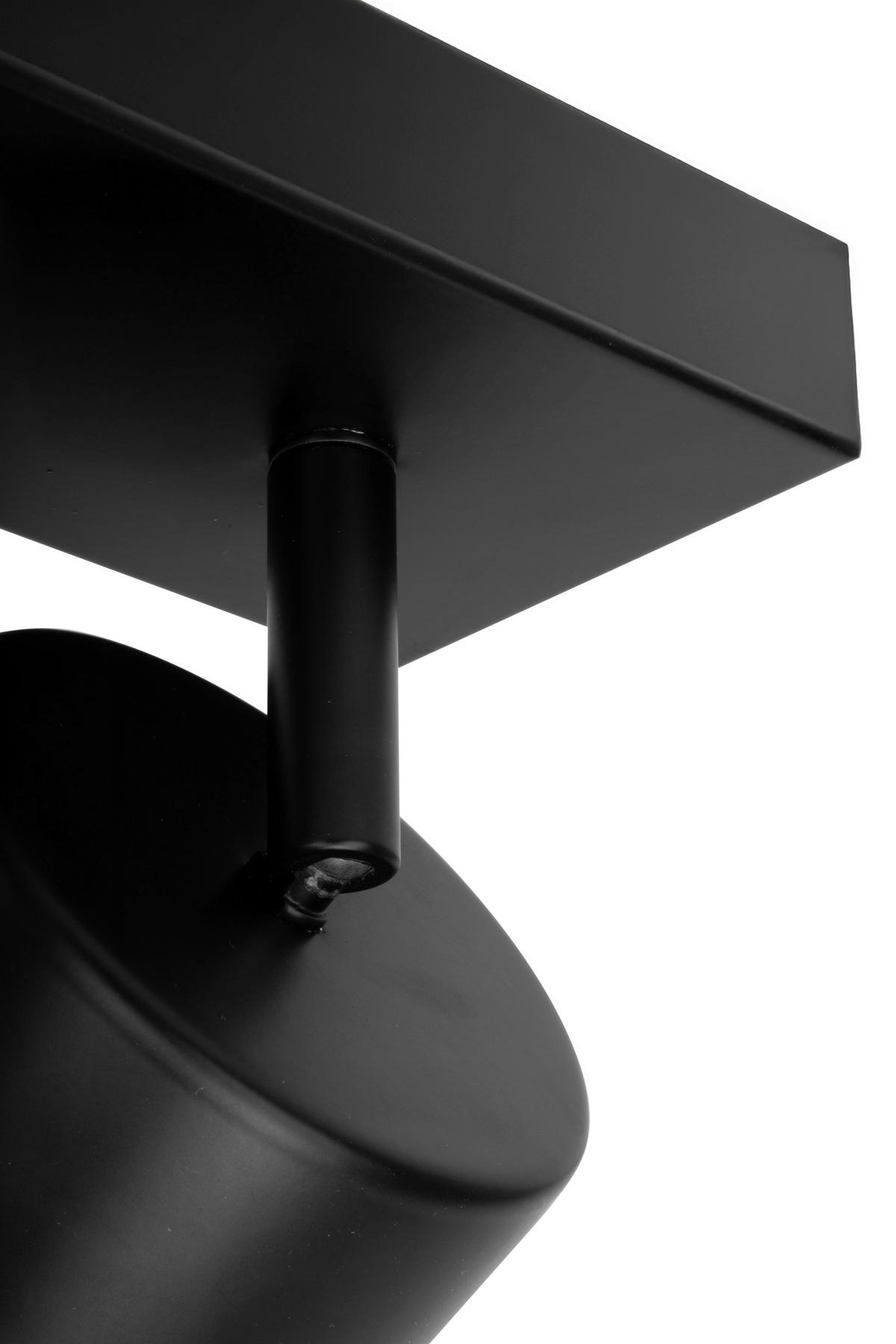 LED-STRAHLER Puk 56/8/10,8 cm   - Schwarz, Design, Metall (56/8/10,8cm) - Novel