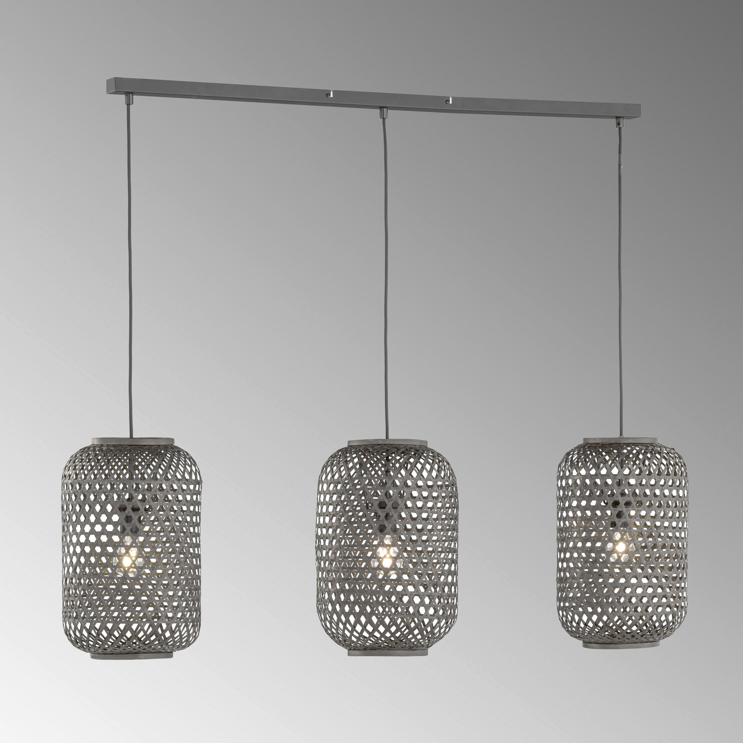 HÄNGELEUCHTE Calla   - Schwarz, Design, Holz (24,5/110cm) - Schöner Wohnen