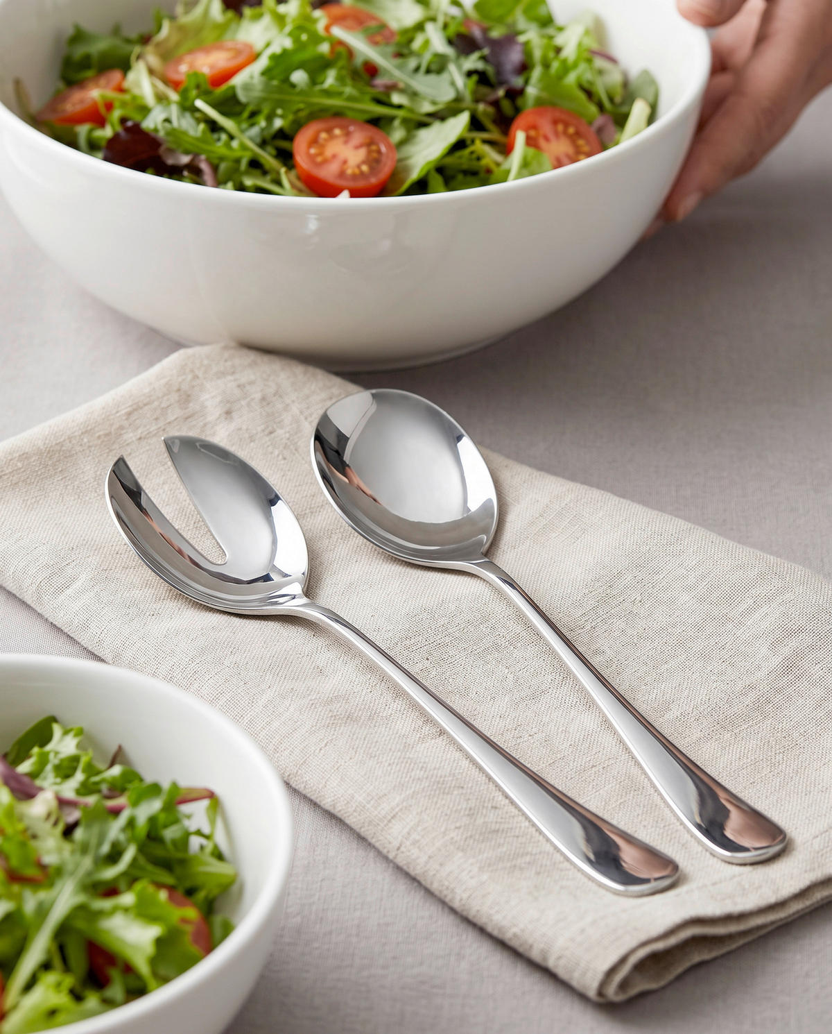 SALATBESTECK  - Silberfarben, Basics, Metall (30/3,8/7,5cm) - Collini