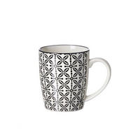 KAFFEEBECHER Takeo  350 ml   - Schwarz/Weiß, Basics, Keramik (0,350l) - Ritzenhoff Breker