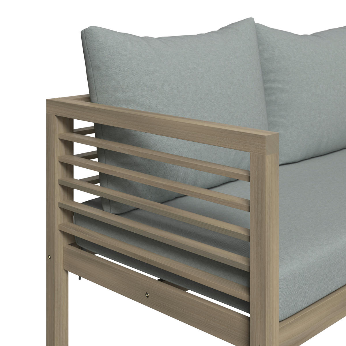 LOUNGEGARNITUR   100/43/60 cm Akazie massiv  - Akaziefarben, Natur, Holz/Kunststoff (100/43/60cm) - Ambia Garden