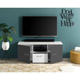 TV-ELEMENT 135/54/37 cm  - Alufarben/Graphitfarben, MODERN, Holzwerkstoff/Kunststoff (135/54/37cm) - Carryhome