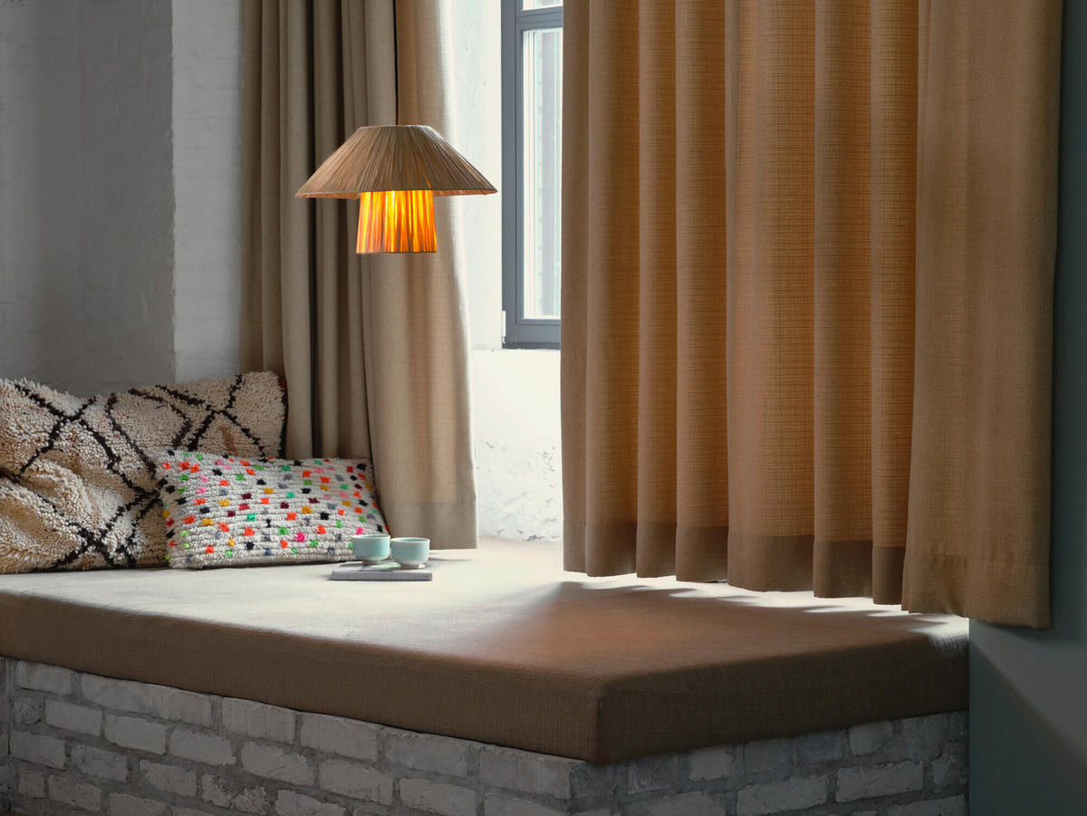 PENDELLEUCHTE 40/120 cm   - Braun, Natur, Naturmaterialien/Metall (40/120cm) - Ledvance