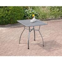 GARTENTISCH Metall Grau quadratisch  - Grau, Basics, Metall (70/70/74cm) - Gardenson
