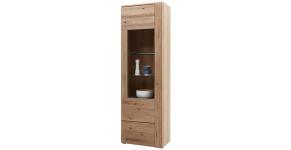 VITRINE Colorado Colorado Alteiche 65/205/38 cm - Alteiche/Eichefarben, KONVENTIONELL, Glas/Holz (65/205/38cm) - Voleo