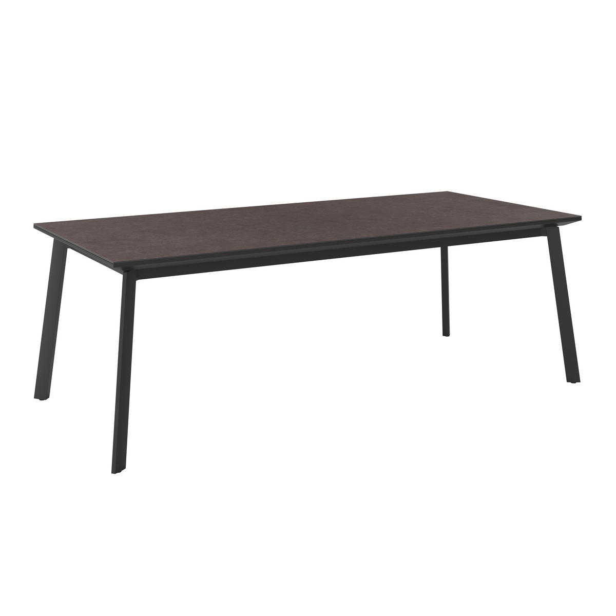 GARTENTISCH Metall, Glas Anthrazit rechteckig  - Anthrazit, Modern, Glas/Metall (220/76/100cm) - Ambia Garden