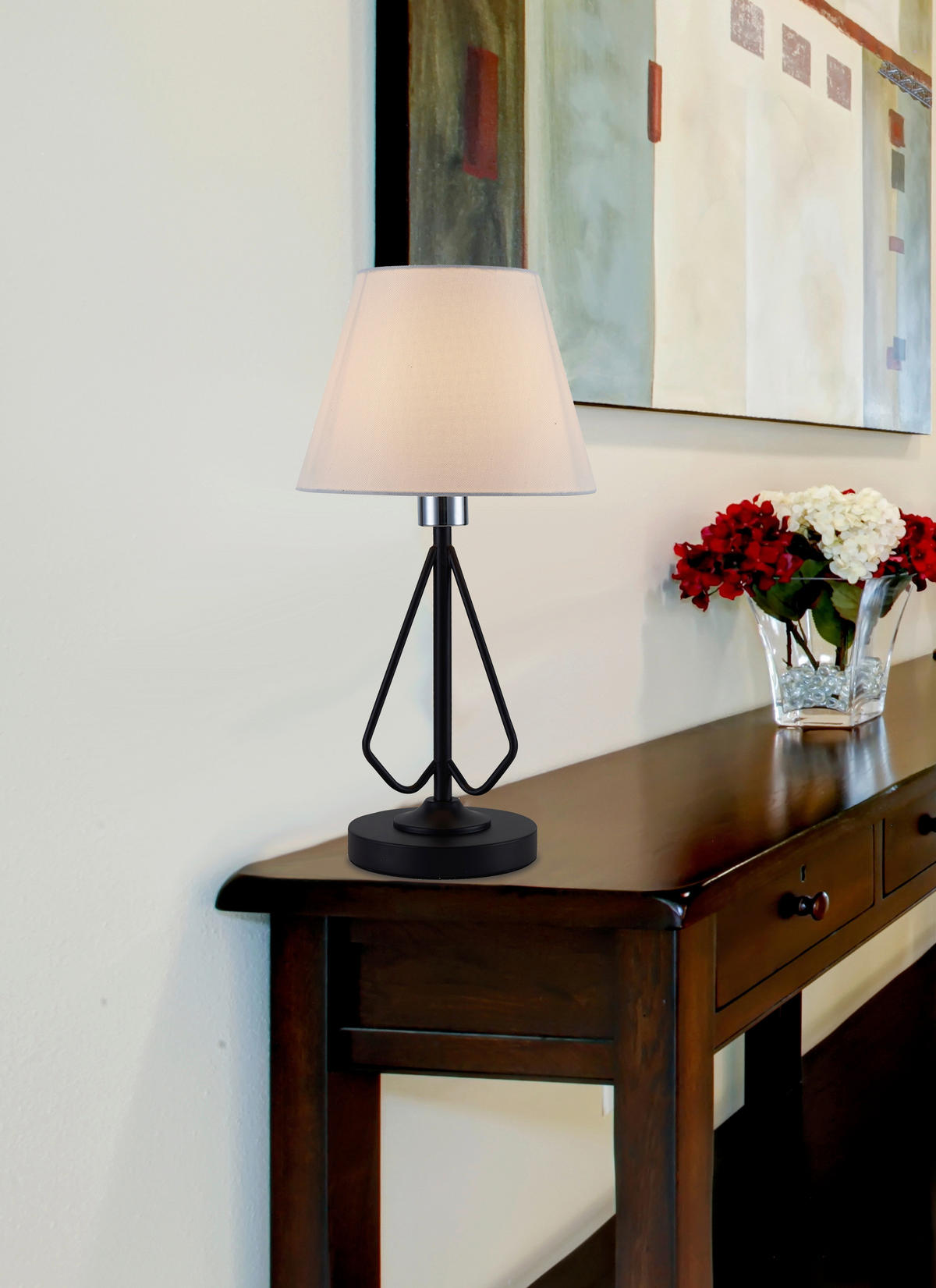 BORDSLAMPA Morley 16/25/26 cm   - vit/svart, Basics, metall/plast (16/25/26cm)