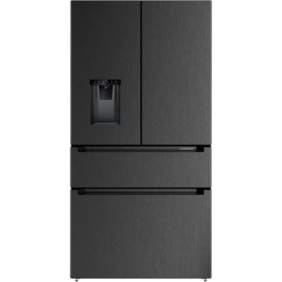 FRENCH-DOOR MBBSDI9528  - Schwarz, Basics, Glas/Metall (90,6/180,5/74,5cm) - Liebherr
