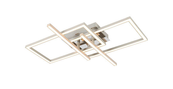 LED-DECKENLEUCHTE 50/43/7,6 cm   - Sandfarben/Chromfarben, Basics, Kunststoff/Metall (50/43/7,6cm) - Novel