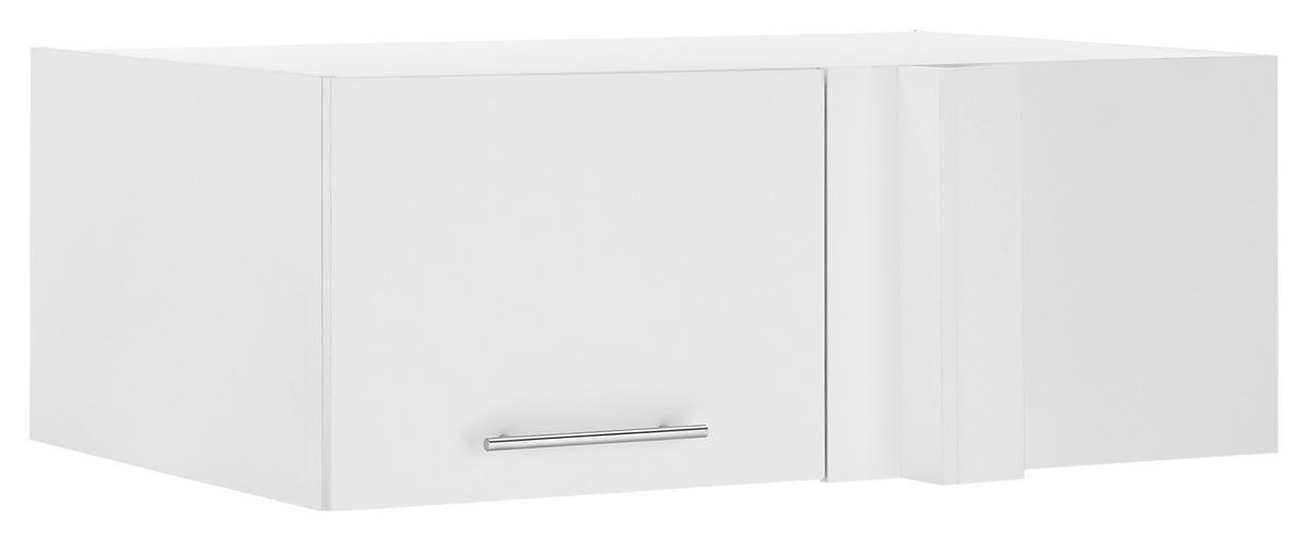 AUFSATZSCHRANK 100/38/68 cm  in  - Chromfarben/Weiß, Design, Holzwerkstoff/Metall (100/38/68cm)