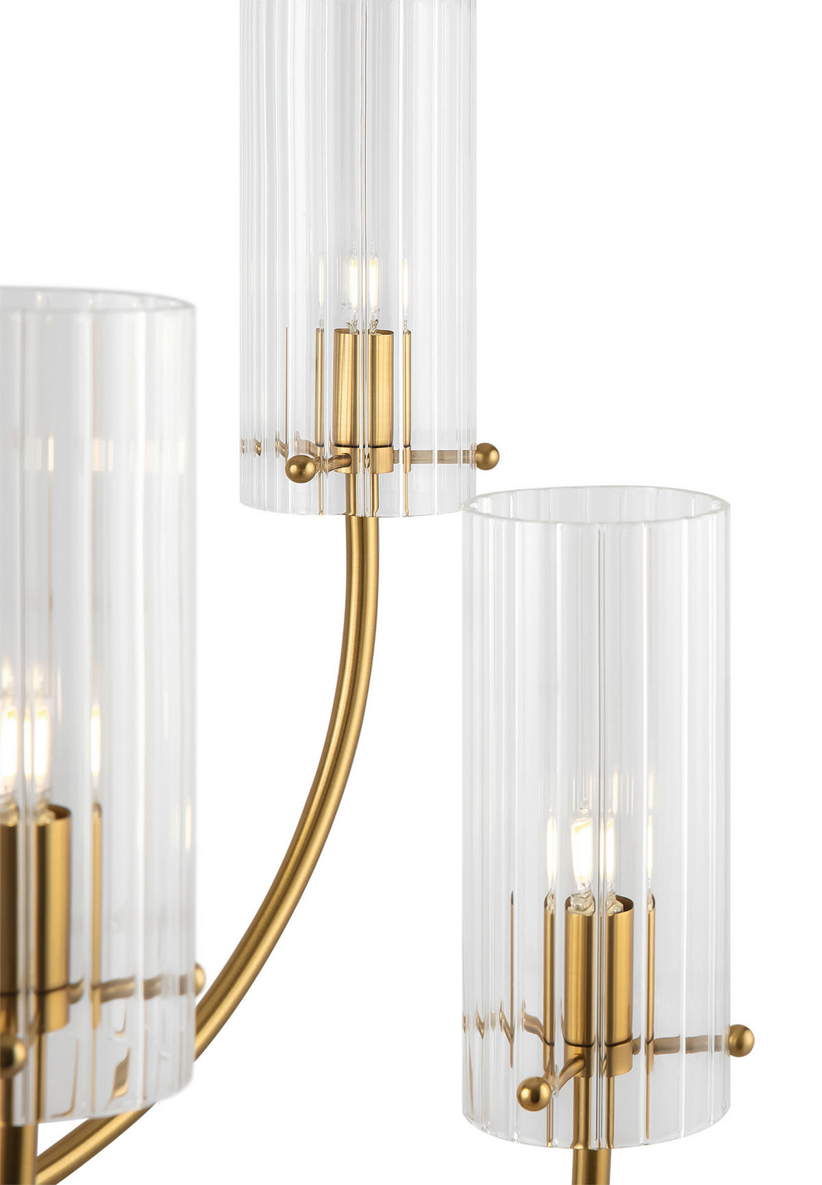 KRONLEUCHTER 61/44,7/61 cm   - Messingfarben, Trend, Glas/Metall (61/44,7/61cm) - MAYTONI