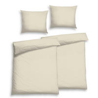 BETTWÄSCHE 2-teilig Satin 140/200 cm  - Alabasterfarben, Basics, Textil (140/200cm) - Florella