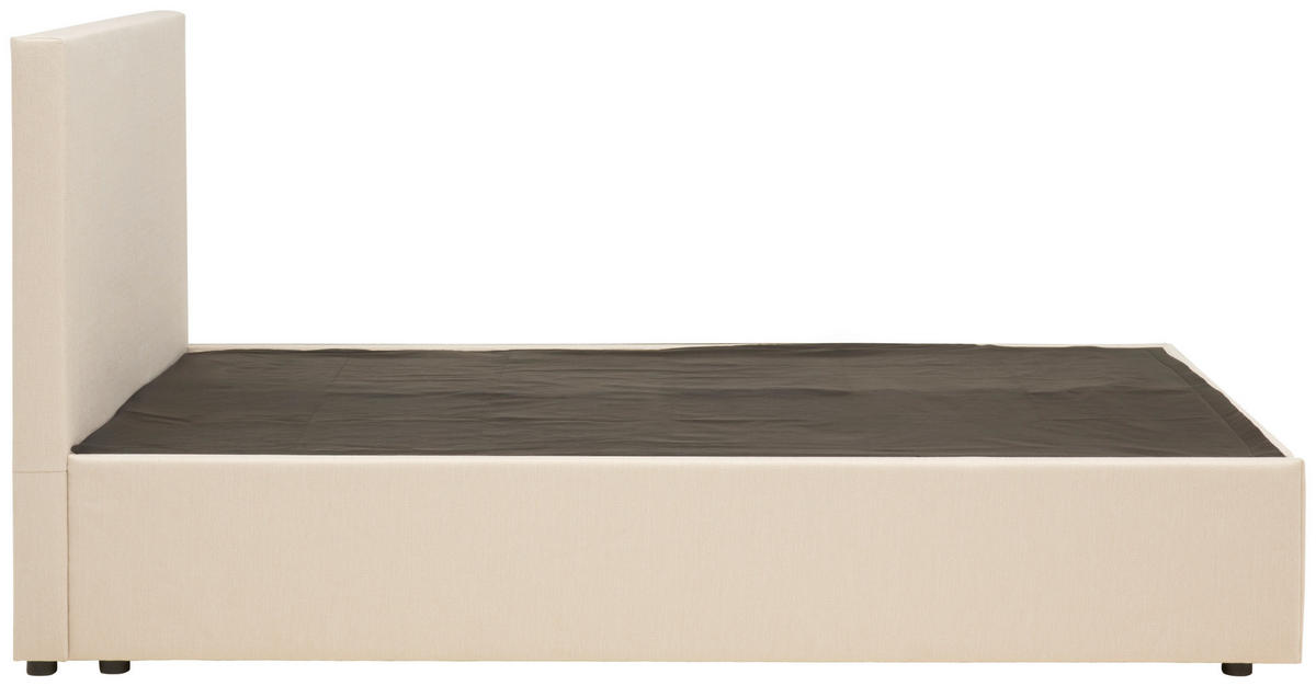 BOX-ÁGY 140/200 cm  homok  - fekete/homok, Konventionell, műanyag/textil (140/200cm) - P & B