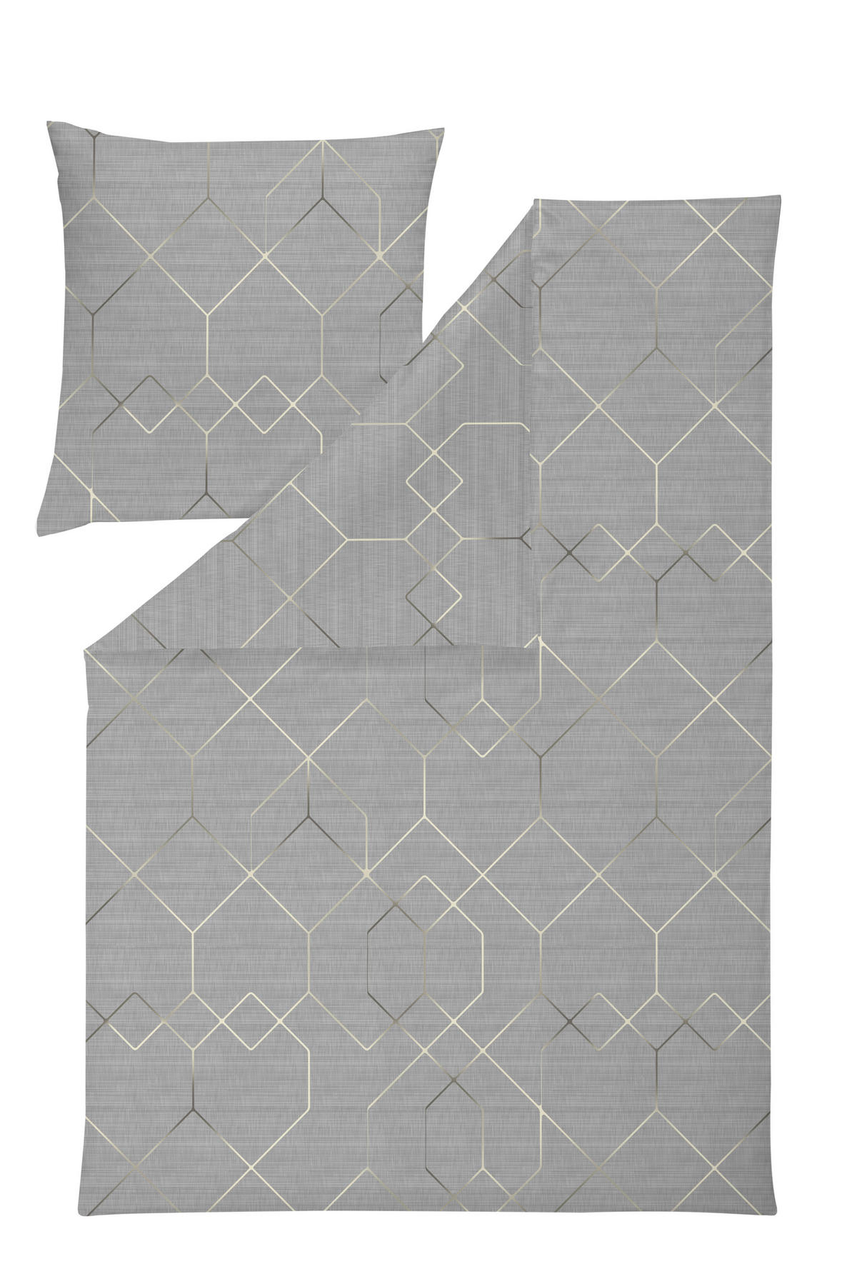 BETTWÄSCHE Atelier Flanell 135/200 cm  - Grau, Design, Textil (135/200cm) - Estella