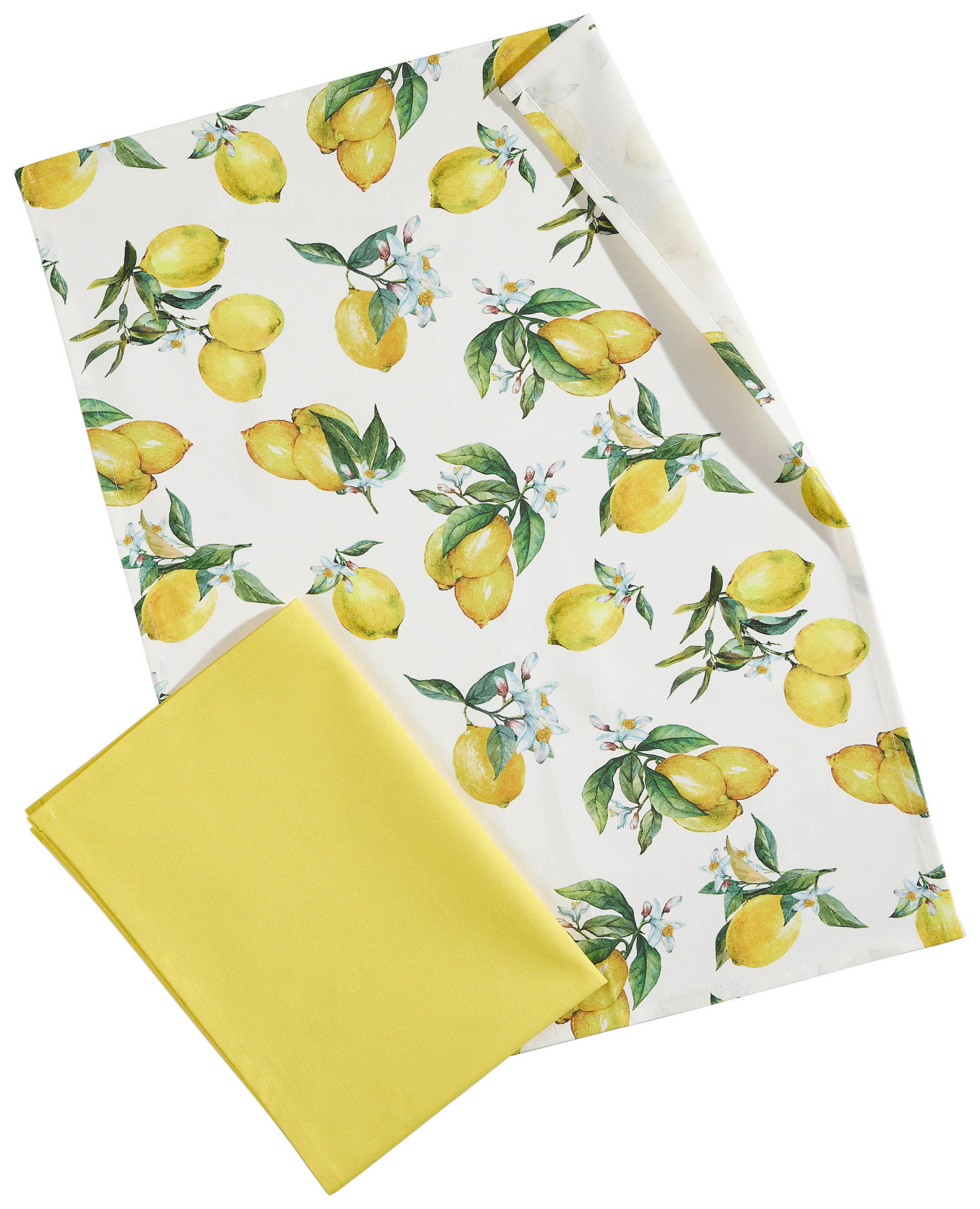 SADA UTĚREK 2dílné - bílá/žlutá, Natur, textil (50/70cm) - Esposa