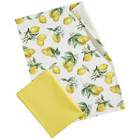 GESCHIRRTUCH-SET 2-teilig Gelb, Weiß  - Gelb/Weiß, Natur, Textil (50/70cm) - Esposa