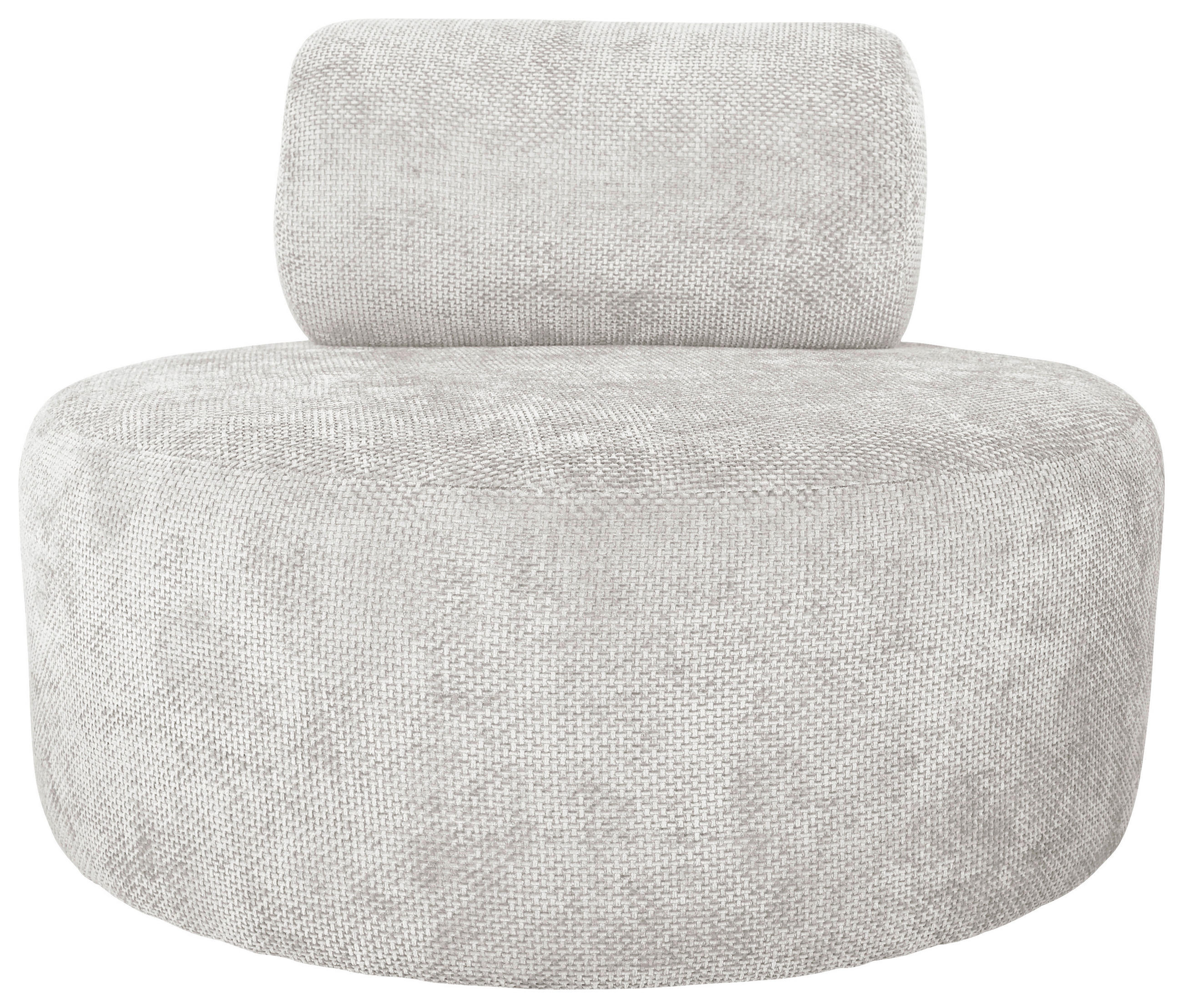 SESSEL in Struktur Weiß  - Schwarz/Weiß, Basics, Textil/Metall (88/70/88cm) - Livetastic