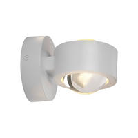 LED-WANDLEUCHTE CHIA 12,4/9/9 cm   - Weiß, Design, Kunststoff/Metall (12,4/9/9cm) - Schöner Wohnen