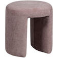 HOCKER Chenille Rosa  - Rosa, KONVENTIONELL, Textil (45/47/45cm) - Carryhome