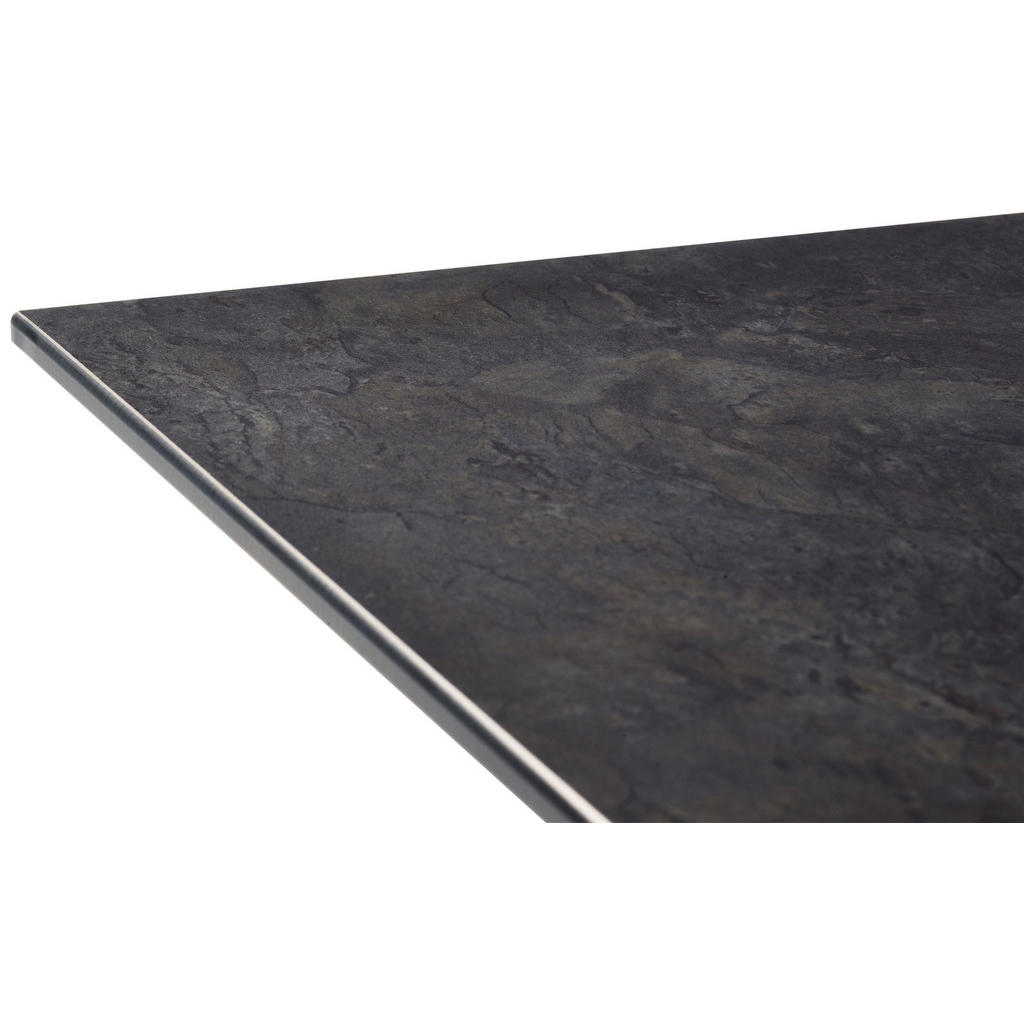 Thumbnail - Sieger Gartenklapptisch, Anthrazit, Grau, Schiefer, Metall, Holzwerkstoff, rechteckig, Kufe, Flachrohr, 80x73x120 cm, kl...