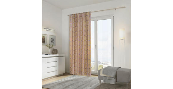 FERTIGVORHANG  blickdicht  140/245 cm   - Taupe/Goldfarben, Design, Textil (140/245cm) - Dieter Knoll