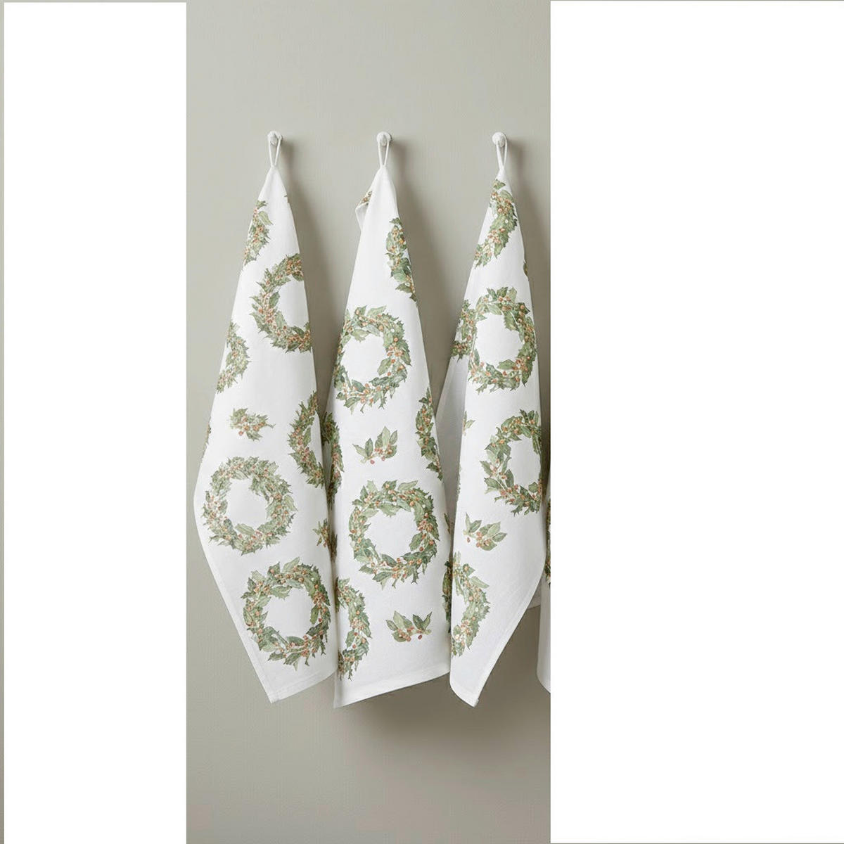 GESCHIRRTUCH-SET 3-teilig Grün  - Grün, Basics, Textil (50/70cm)