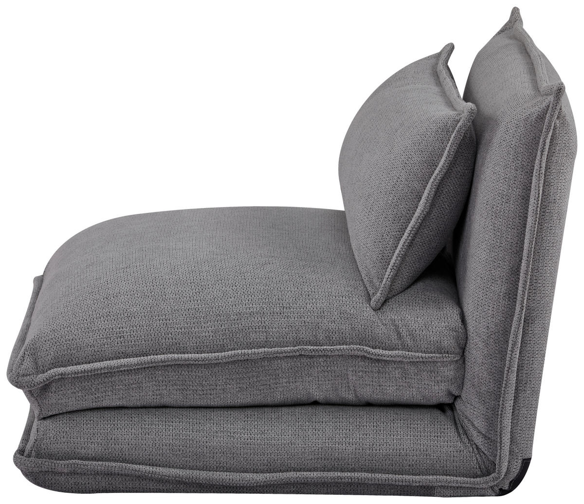 SCHLAFSESSEL in Webstoff Grau  - Grau, MODERN, Textil (85,5/59/67cm) - MID.YOU