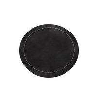 GLASUNTERSETZER 4-teilig  - Schwarz, Design, Kunststoff (10/0,3cm) - Dieter Knoll