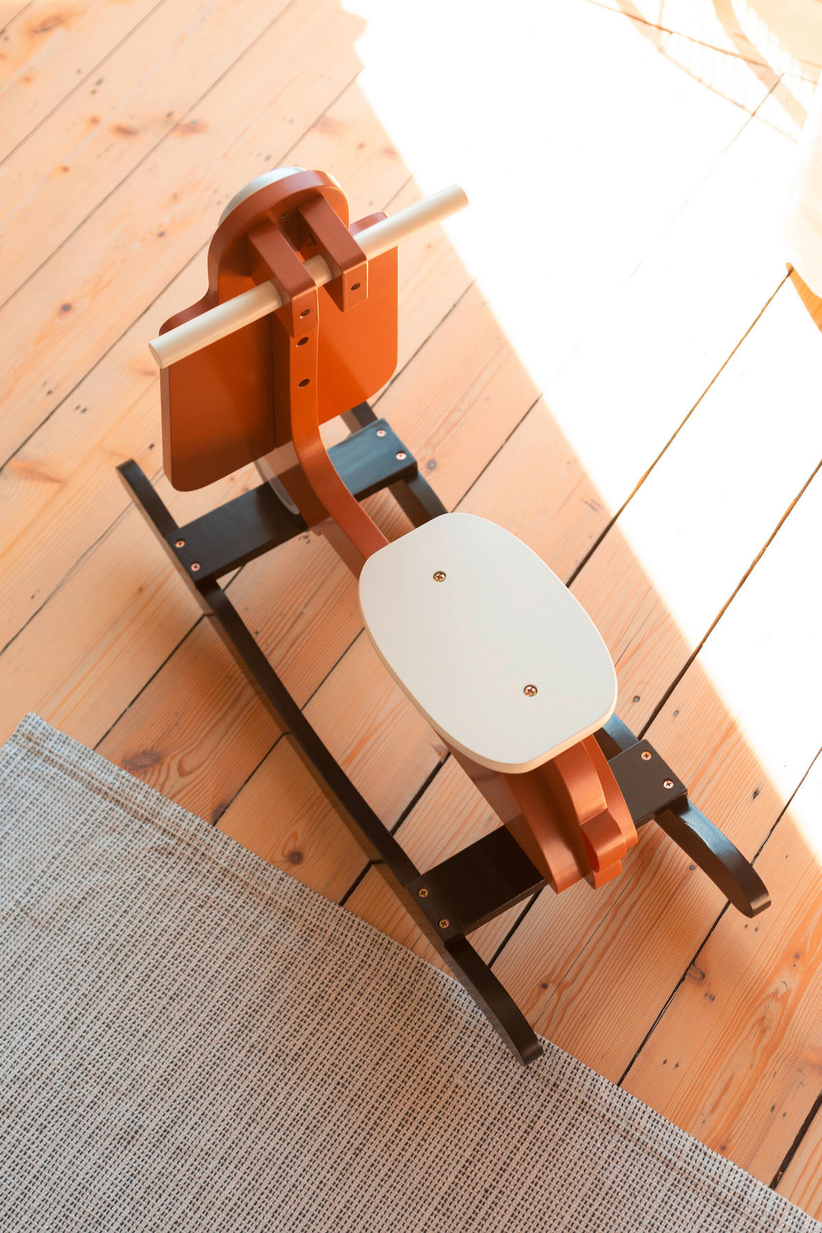 SCHAUKELTIER - Rostfarben/Schwarz, KONVENTIONELL, Holzwerkstoff (70/25/57cm) - Childhome