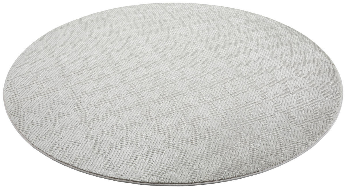 WEBTEPPICH 160 cm Silberfarben  - Silberfarben, Design, Textil (160cm) - Novel