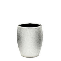 ZAHNPUTZBECHER Keramik  - Silberfarben, Basics, Keramik (8,3/9,9/8,3cm) - Sadena