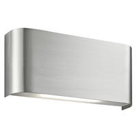 BADEZIMMER-WANDLEUCHTE Match Box  - Nickelfarben, Design, Kunststoff/Metall (18/8/4cm)