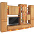 WOHNWAND Buche furniert, massiv Buchefarben - Buchefarben, KONVENTIONELL, Glas/Holz (330/218,3/58cm) - Musterring