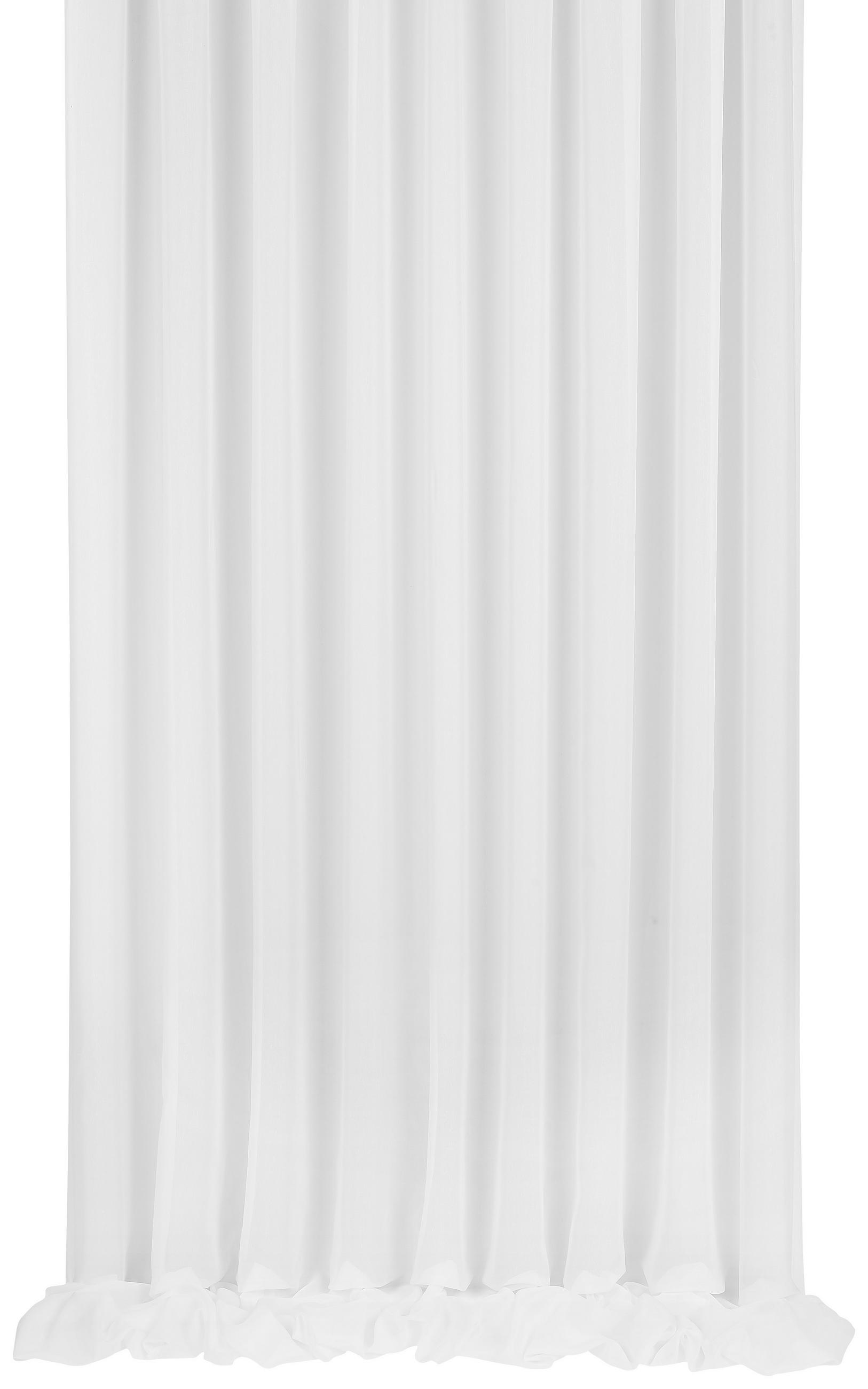 ZÁCLONA, priehľadné, 300 cm - biela, Basics, textil (300cm) - Esposa