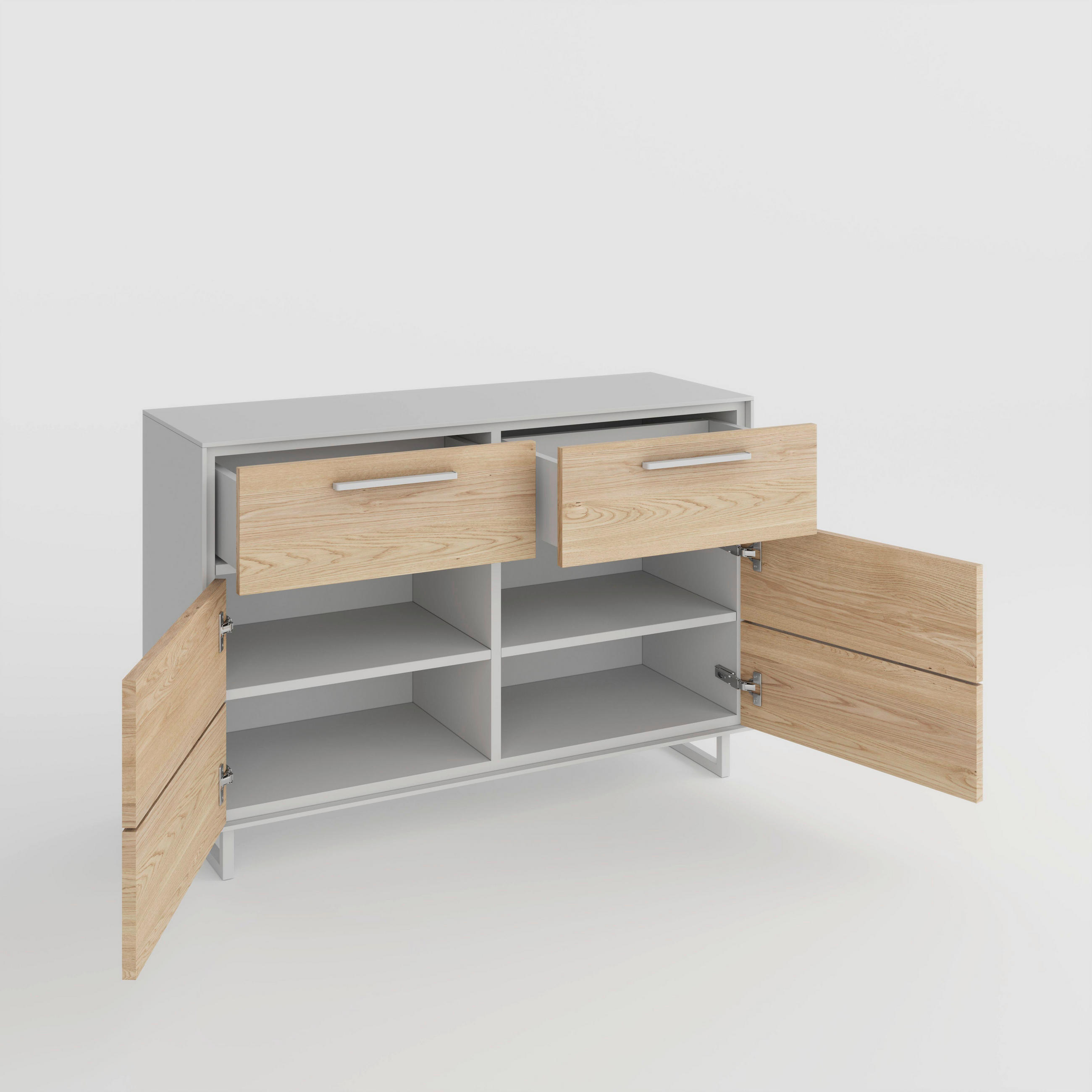 KOMMODE Kaunas  in 108/79/40 cm  - Kaschmir/Eiche Bianco, Design, Holz/Holzwerkstoff (108/79/40cm) - Livetastic