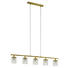 LED-HÄNGELEUCHTE - Goldfarben, LIFESTYLE, Glas/Metall (91,5/6,5/110cm) LED-HÄNGELEUCHTE - Goldfarben, LIFESTYLE, Glas/Metall (91,5/6,5/110cm)