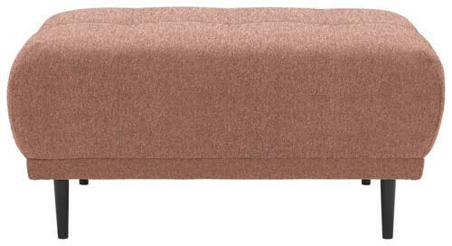 HOCKER in Textil Dunkelorange  - Dunkelorange/Schwarz, Design, Holz/Textil (93/45/77cm) - Stylife
