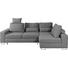 WOHNLANDSCHAFT in Textil Braun, Grau - Braun/Grau, Design, Textil/Metall (260/188cm) - Hom`in WOHNLANDSCHAFT in Textil Braun, Grau - Braun/Grau, Design, Textil/Metall (260/188cm) - Hom`in