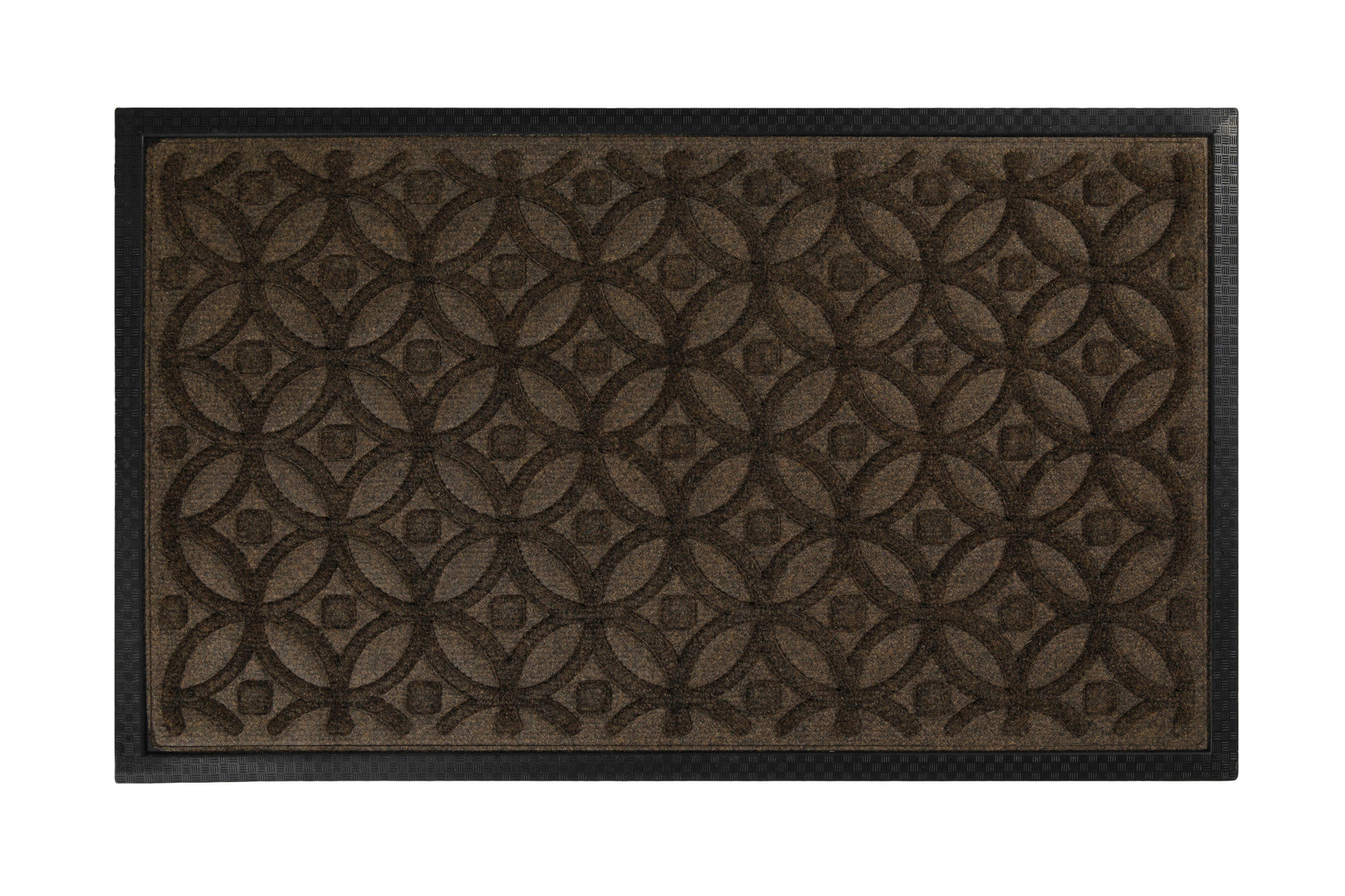 FUßMATTE 45/75 cm Midnight Mosaic  - Dunkelbraun, KONVENTIONELL, Kunststoff/Textil (45/75cm) - WECON HOME