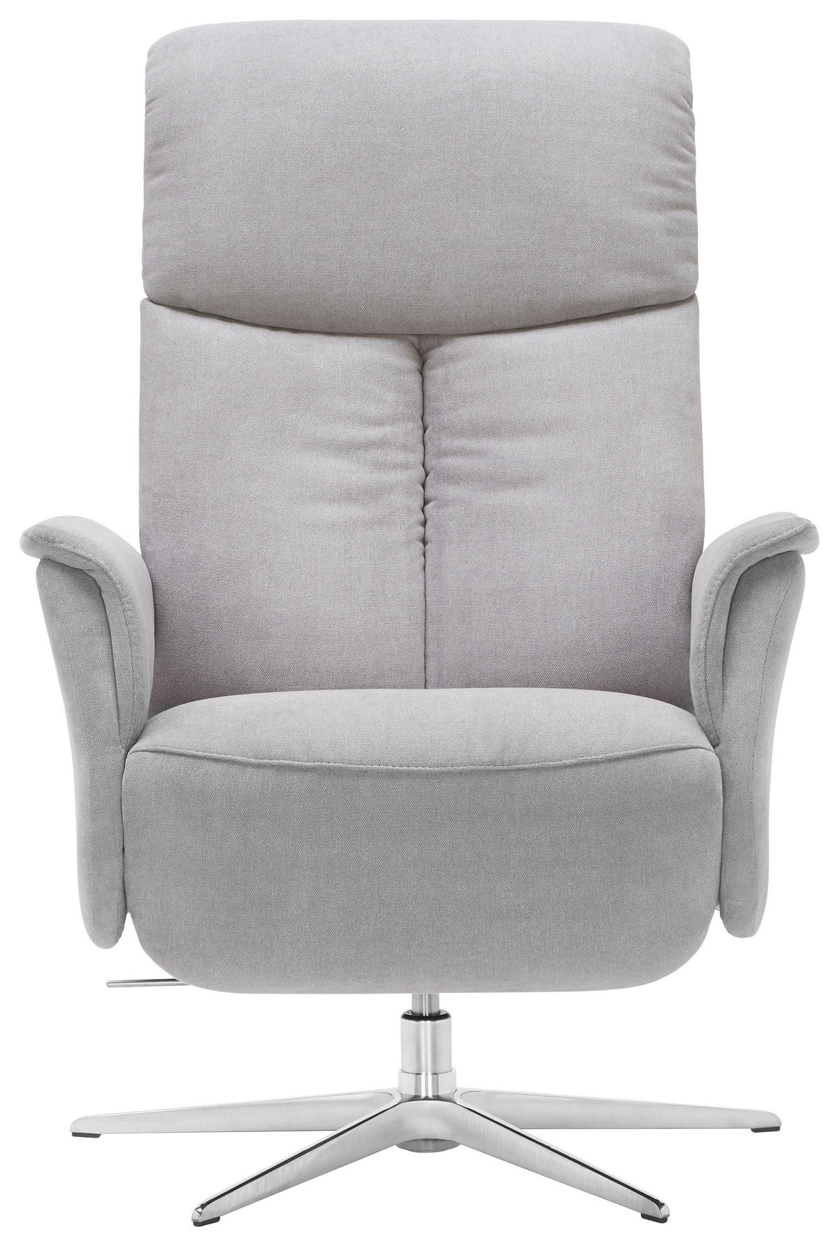 RELAXSESSEL in Textil Grau  - Chromfarben/Grau, Design, Textil/Metall (78/106/88cm) - Welnova